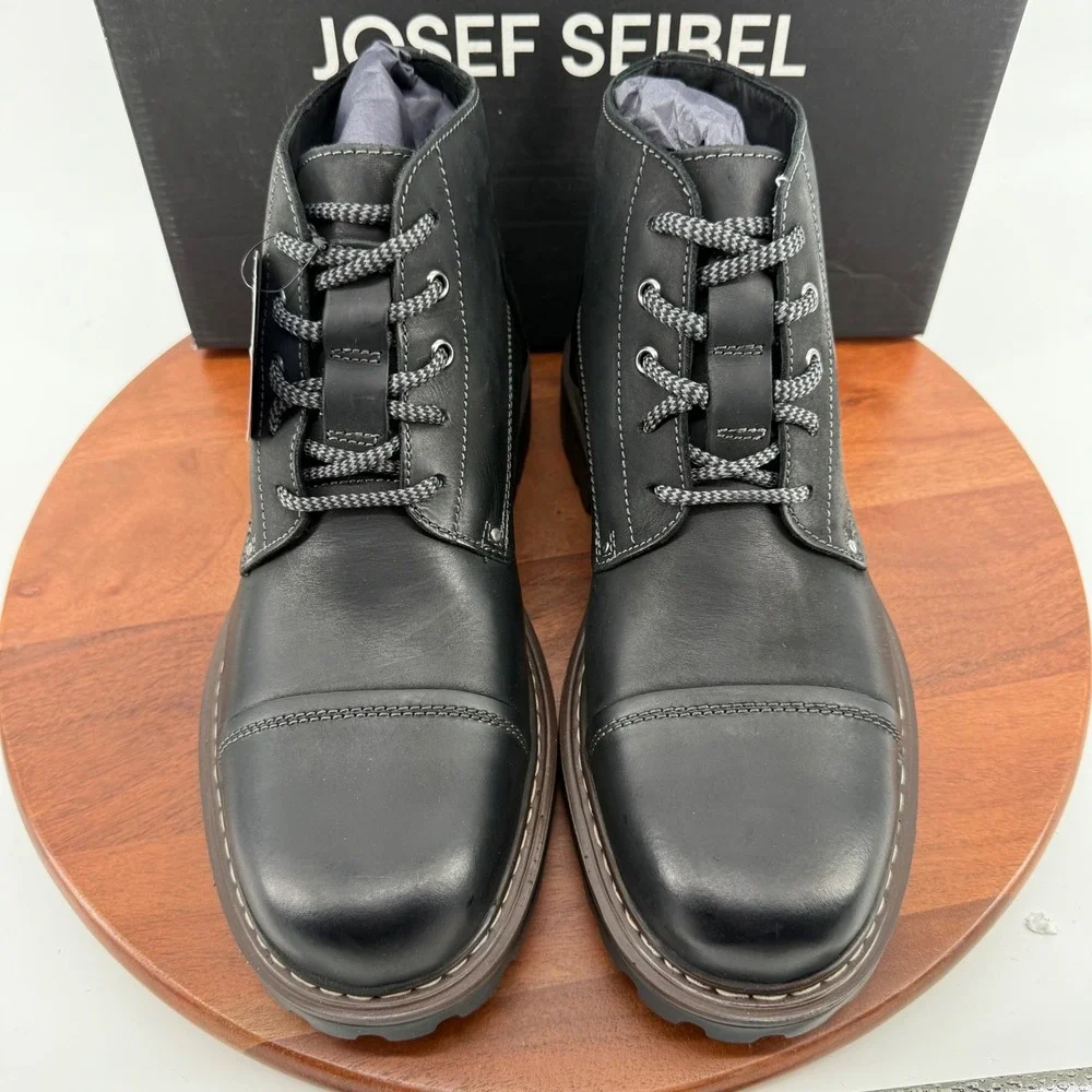 Josef Seibel Chance 53 Mens Boots Mocca‎ Crazy Horse Leather Size EU45/US11-11.5